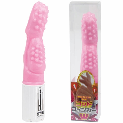 ゴッドフィンガーW (ピンク)(バイブ(電動こけし))