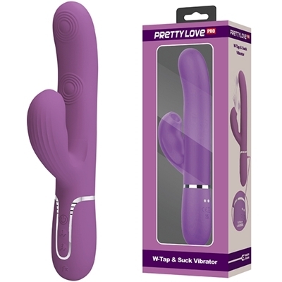プリティラブプロ ダブルタップ&サックバイブレーター(バイブ(電動こけし))