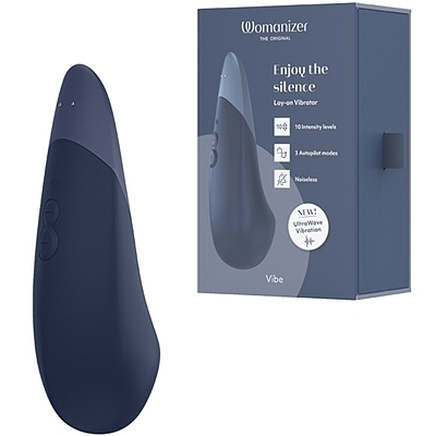 ウーマナイザーバイブ 電動マッサージャー (ダークブルー)(バイブ(電動こけし))