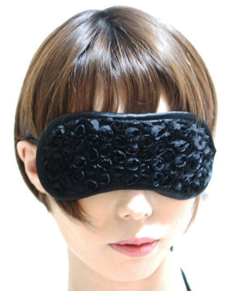 <SM VIP>アイマスク (ブラックフラワー)