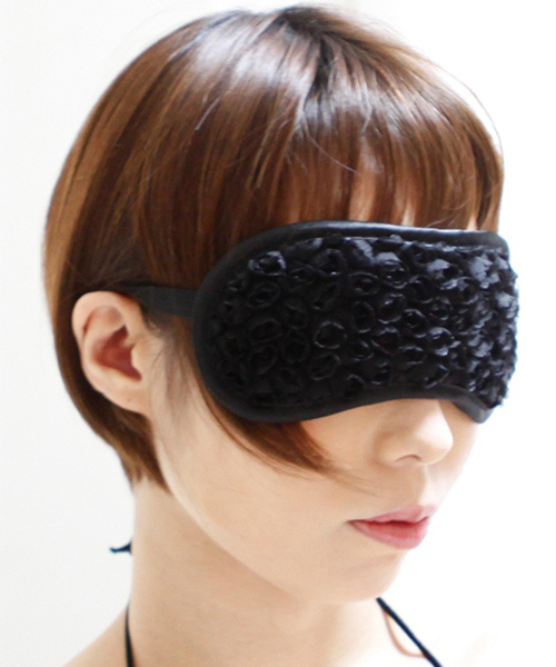 <SM VIP>アイマスク (ブラックフラワー)