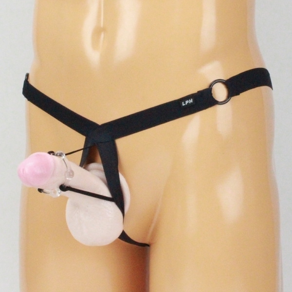 メンズ 平ゴムイボイボリング付きGスト (ブラック)