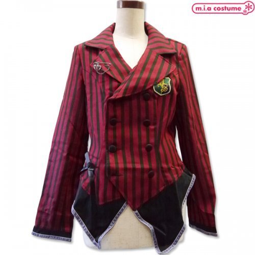 マッケンジー ワッペン付きストライプジャケット レッド Mサイズ