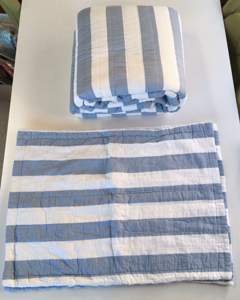 寝具 ボーダー柄デザイン枕カバー付き 3点セット