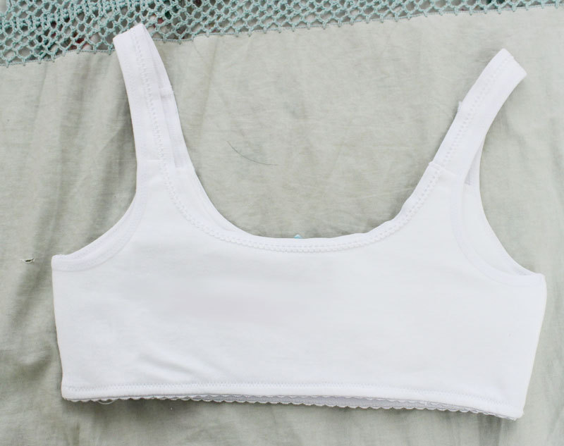 【1200円★数量限定】ファーストブラ(スポブラ・スポーツブラ) ブルーリボン M<お一人様1点限り>