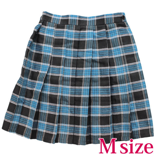 【1580円★数量限定】チェック柄プリーツスカート M<お一人様1点限り>