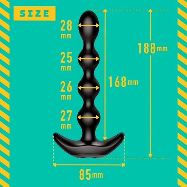 メス堕ちバックバイブ9 アナルビーズ LOCK