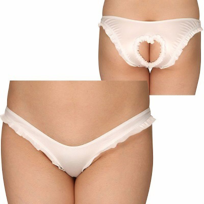 ストレッチフリルグロスＯバック　ホワイト