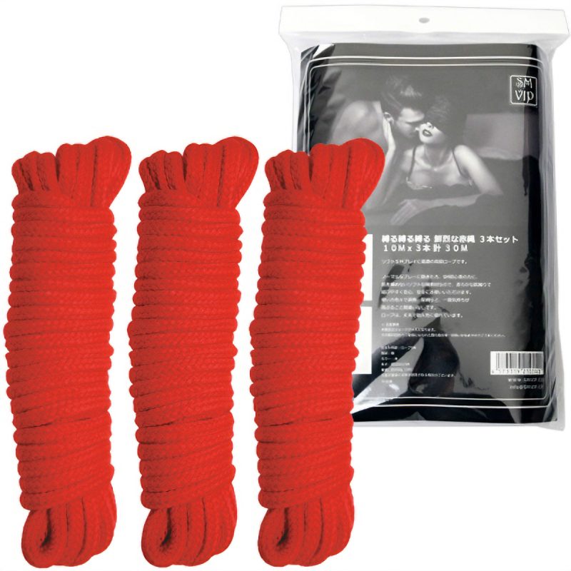 ＜ＳＭ　ＶＩＰ＞縛る縛る縛る　鮮烈な赤縄　３本セット