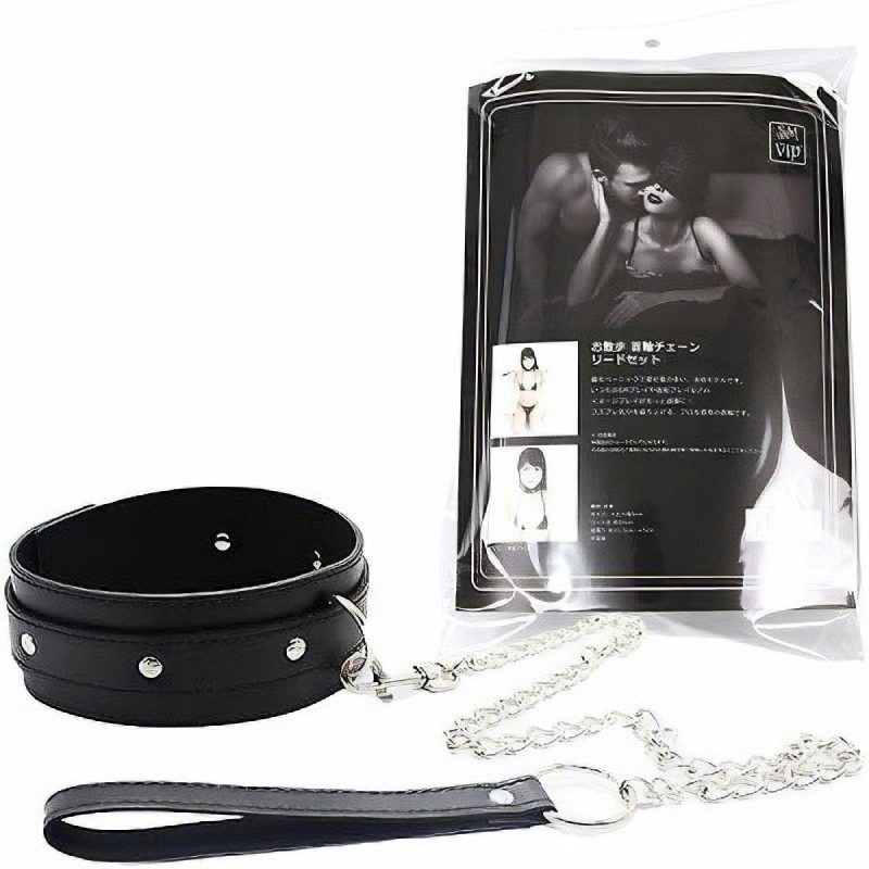 ＜ＳＭ　ＶＩＰ＞お散歩　首輪チェーンリードセット