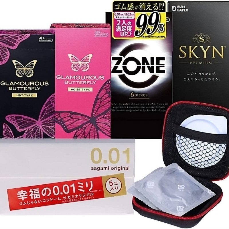 ＺＯＮＥ　ＳＫＹＮ　サガミオリジナル　グラマラスバタフライ　ホット　モイスト　５点　＋　コンドームケースセット